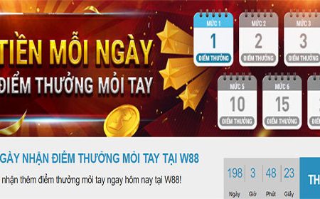 Nhận điểm thưởng mỗi ngày khi gửi tiền vào W88